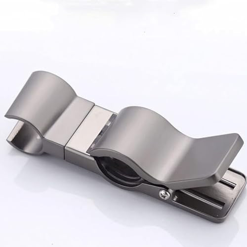 Adjustable Shower Head Holder for Slide Bar,Universal 18-25MM O.D, Rail Head Bracket Holder for Slide Bar Slider Clamp Bathroom Replacement (Gun Grey) - size: Gun grey