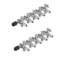Aquarium Air Valve 5 Way Inline Manifold Air Flow Pump Tubing Splitter Lever Control Valve 2-Pack