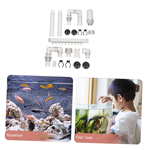 1Set Replacement Water Tube for Aquarium Plastic Inflow Outflow Tubing Accessory for Fish Tanks Lightweight and Compact Design for Easy Use and Storage