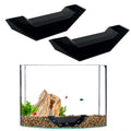 2 PCS Shrimp Underground Viewing Tunnel, Fish Hideout Natural Habitat Aquarium Breeding Cave, Aquarium Decor for Cherry Shrimp and Small Fishes, Black