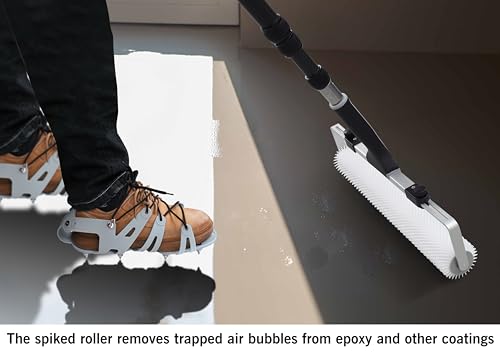 ROLLINGDOG 18 inch Spiked Roller-Epoxy Floor Spiked Roller for Self Leveling Concrete,Spiked Screeding Compound Roller for Cement Concrete Paint - color: 18 Inch Spike Roller Cover