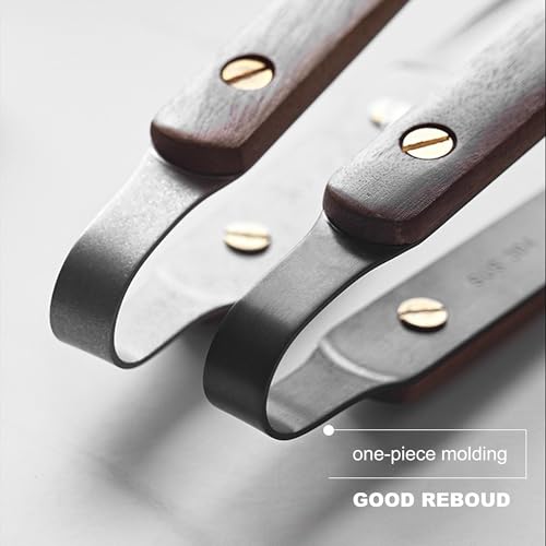 Longjet Kitchen Tongs Metal Tweezers for Cooking - Reptile Feeding Tongs for Gecko, Bearded Dragon, Snake - Long Forceps for Aquarium Plant (Silvery Walnut-9.5"/1Pcs) - color: Silvery Walnut-9.5"/1pcs