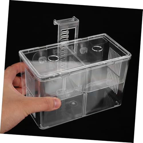 GALPADA Fish Tank Incubator Box Transparent Hatching Divider for Betta and Tropical Fish Portable Nursery Breeding Box Easy Installation and Safe Design