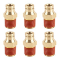 6PCS DOT Quick Push to Connect Brass Air Brake Fitting, Kalolary Brass Straight DOT Line Fittings 1/4"OD×1/4"NPT Thread Air Brake Line Fittings, Air Suspension Kit, Air Hose Repair Kit - size: Straight 1/4"OD ×1/4"NPT