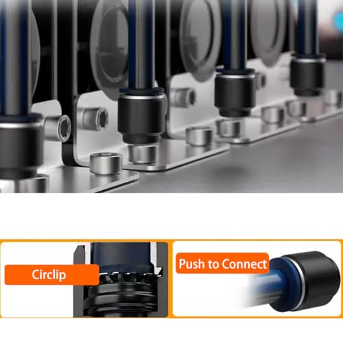 10PCS 1/2 Inch Tube OD Pneumatic Cap Plug Fitting, PPF-1/2 Plastic Push-in Connect Fitting - size: 1/2 OD