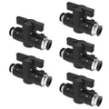 1/2 Push To Connect Valves,1/2 Air Valve Pneumatic Quick Push To Connects Fittings,Throttle Flow Speed Control - color: Black BUC, size: 1/2"OD