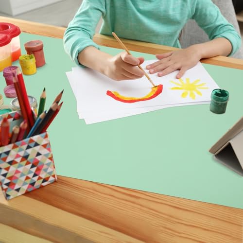 Silicone Mats for Kitchen Counter, Nonslip Silicone Mats for Crafts Countertop Protector Heat Resistant Mat (Light Green, 78.7"L x 15.7"W) - color: Light Green, size: 78.7"L x 15.7"W