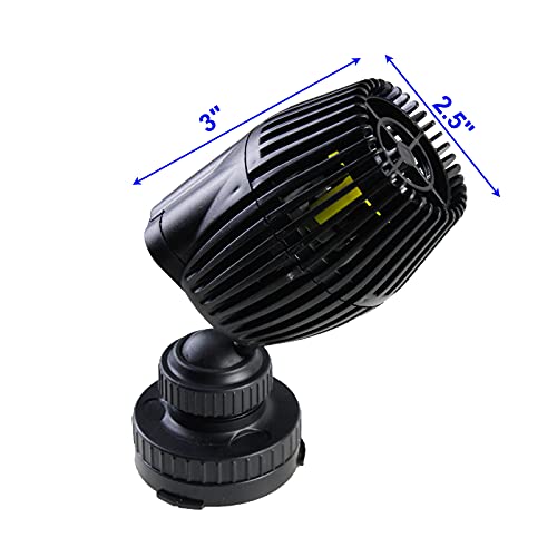 AQUANEAT Aquarium Wavemaker Circulation Pump, 800GPH Fish Tank Powerhead, Submersible Water Pump, Magnetic Base - size: 800GPH
