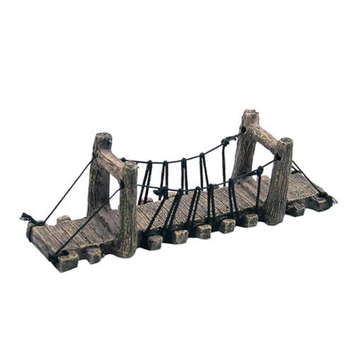 Aquarium Bridge Decor Resin Fish Hiding Ornament Underwater Landscape Fish Tank Hanging Bridge|Aquarium Decoration