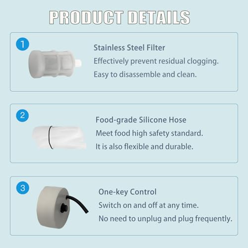 Wine Siphon Pump, Portable USB Electric Auto-Siphon Self Priming Food Grade Beer Transfer Pump for Home Brew Wine,Beer,Mead,Beverages and Kombucha, Mini Water Transfer Pump, No Mess Leak,Low Noise - color: White
