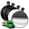4 pcs Heavy Duty Dashboard Pad Mounting Disk for Semi Trucks 4.5" (114.3 mm) Adhesive Disc for Suction Cup Phone & Tablet Mounts, GPS & Dash Cam Trucker Mounts Adhesive, Extra Strong w/Side Grip - size: Pack of 4