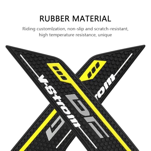 FOR V-Strom 800 DE 800DE Vstrom DL 800 2023 Tank Pad Motorcycle Accessories Protector Rubber material Fuel tank sticker - color: V-Strom 800 DE black