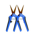 Happy Hydro Trimming Scissors - Curved Tip - Titanium Coated Blades with Spring-Loaded Comfort Grip Handles - 2 Pack