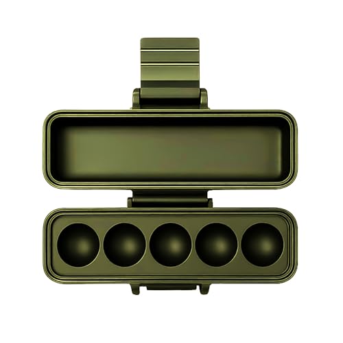 3D Printed Vial Storage Case - Waterproof 3ml Vial Storage Case with 5 Slots - Freezer Safe Hard Shell Essential Oil Cases for Home, Fridge, Travel, 16mm Max Diameter, 35mm Max Height - color: Army Green, size: 5 Slots