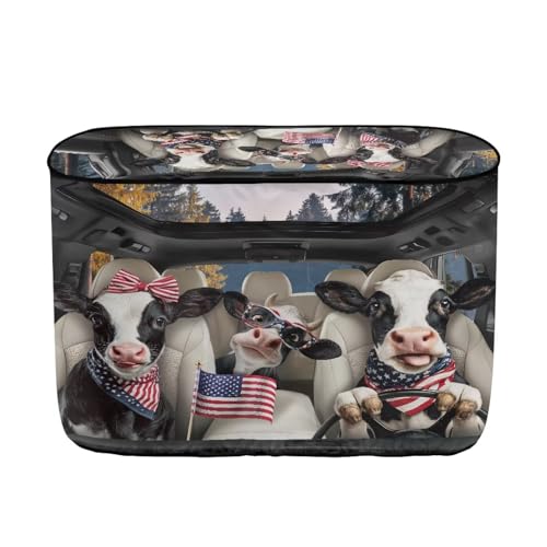 American Funny Cow 20lb RV Propane Tank Cover Heavy Duty Propane Gas Cylinder Cover Dust-Proof All Weather Protection - color: American Funny Cow, size: S(20LB)