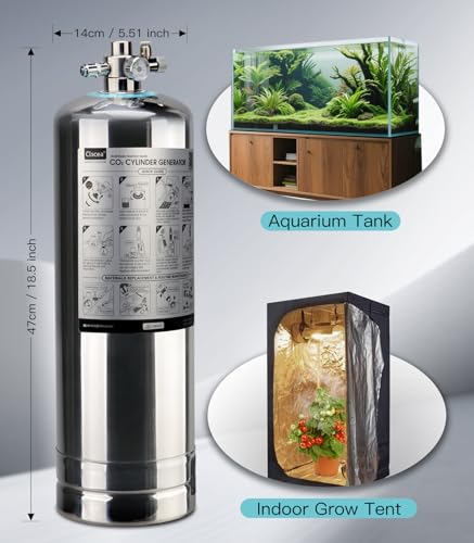 Aquarium CO2 Generator with Solenoid Valve for Aquarium Plants 5.5L G900S - color: G900S