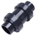 DERNORD 1-1/4" UPVC True Union Ball Check Valve with Full Port, EPDM Seals, Rated at 200 PSI, 1-1/4 Inch Socket - size: 1-14 inch