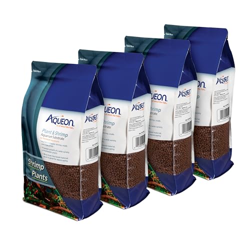 Aqueon Plant and Shrimp Aquarium Substrate, Aqua Soil for Fish Tanks, 5 Pounds, 4 Count - size: 5 Pounds, 4 Count