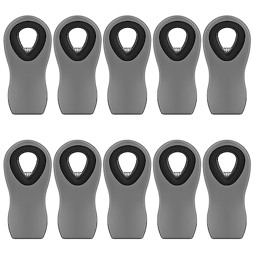 10PCS Magnetic Chip Clips Airtight Seal Reusable Grey Bag Clips for Food Storage Heavy Duty Plastic Food Clip for Refrigerator,Fridge,Snack, Kitchen,Bread Bag,Garden,Clothes Pins Home Decor - color: Gray