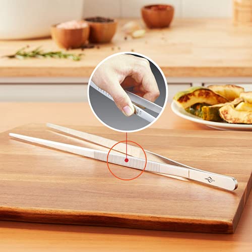 Küchenprofi 8.75-Inch Tweezer Tongs in 18/10 Stainless Steel - size: 8.75 inch (Pack of 1)