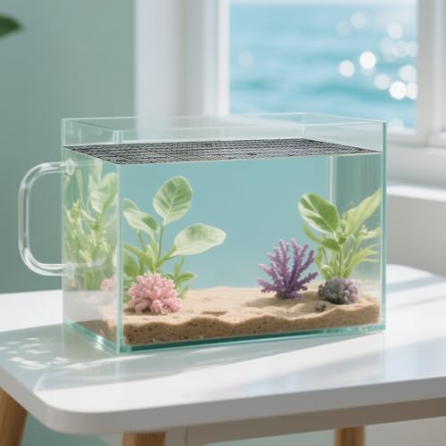 BESPORTBLE 10pcs Aquarium Fish Tank Divider Plastic Grid Panel 30x15cm Black Bottom Filter Mesh Partition for Breeding Separation and Fish Isolation