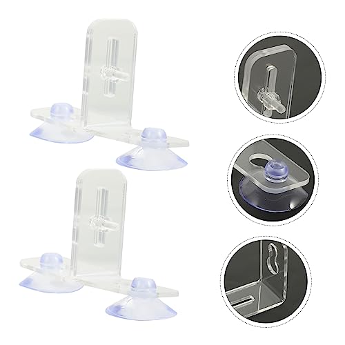 4sets Aquarium Divider Clips Cups Isolation Board for Fish Tank Separation and Breeding Transparent Design for Easy Installation