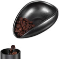Ceramic Coffee Dosing Cup Tea Storage Tray Bowls Coffee Bean Dosing Vessel Weigh Single Dose Measuring Container for Loose Leaf Tea (Black)