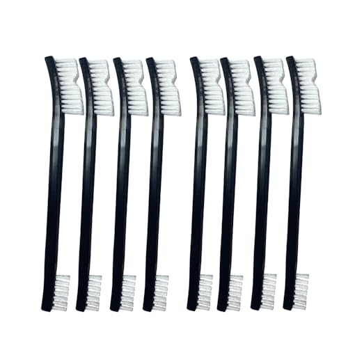 Anti-Static Nylon Bristles Deep Clean Soft Cleaning Brush: 8 Nylon Brushes for Delicate Surfaces - from Keyboard Crumbs to Aquarium Algae - Features Soft Detailing Brush, Culvert Cleaning Tool - size: 8 pcs