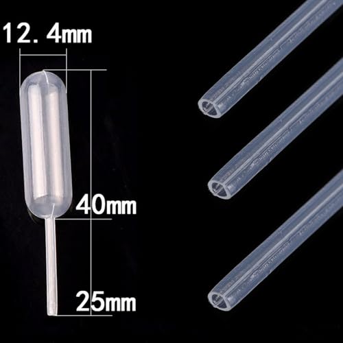 4ml Liquid Pipette Dropper for Chocolate or Strawberry Cupcakes, Ice Cream, Mini Cakes, Waffles, Candy Molds, Squeeze Dropper Wine Injector, Disposable Clear Plastic Dropper Pipette (Pack of 50)