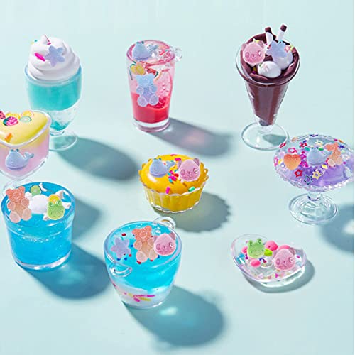 Tmtains Slime Charms Kawaii Resin Charms 3D Cute Nail Charm Mini Flatback Luminous Animal Charm Bulk Resin Jewelry Making Turtle Embellishments Supplies for Cell Phone Scrapbooking DIY Crafts - color: Colorful