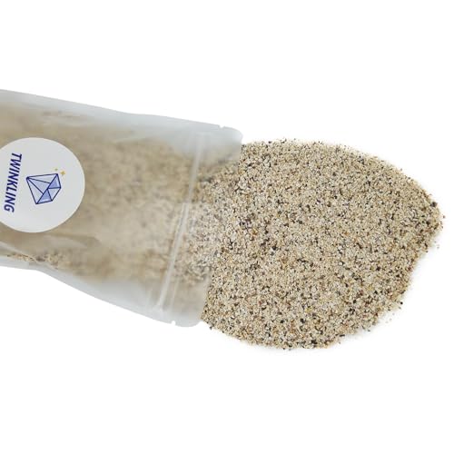 TWINKLING Silica Sand, Aquarium Sand, Horticultural Sand, Vermiculite, Coarse Sand for Plants, Fire Pit, Aquarium, Fish Tank, Resin Art, DIY Craft, Vase Filler, Home Decor, 410g/14.5oz (16-30 Mesh) - size: 16-30 Mesh