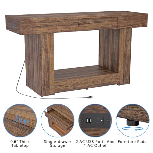 55–75/90 Gallon Aquarium Stand, 48 Inch Fish Tank Stand with Power Outlets & USB Ports, Heavy Duty Double Aquarium Stand for Turtle Reptile Terrarium, Farmhouse Tank Stand,Rustic Brown - color: Rustic Brown