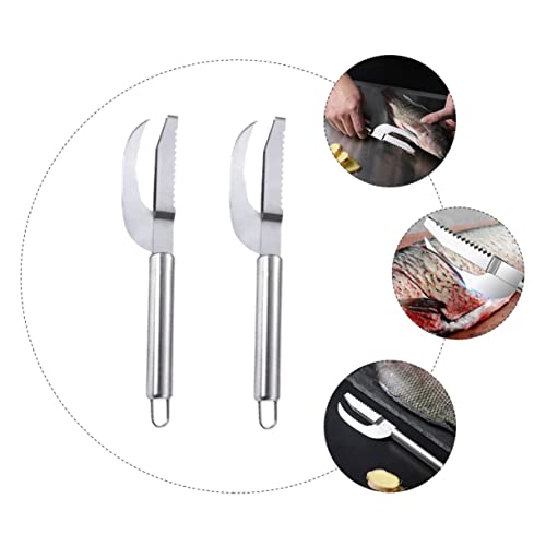 Fish Opener Set Reusable Remover Tool Stainless Steel Kitchen Gadgets Easy Handling
