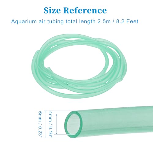 Aquarium Tubing, Aquarium Air Tubing, Standard Aquarium Hose, Aquarium Airline Tubing, Flexible Air Tubing, Tubing for Fish Tank Air Pump, 8.2 Feet, Green - color: Green, size: 8.2 Feet