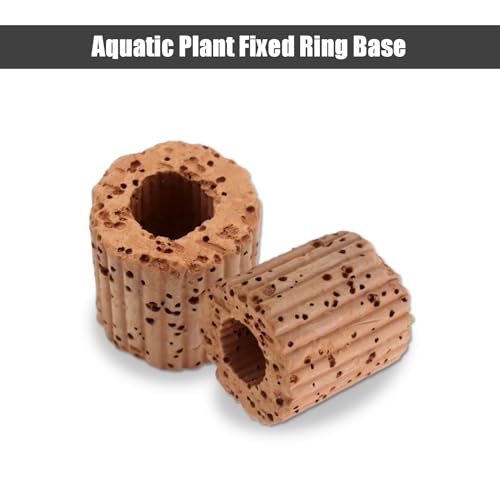 Aquatic Plant Fixed Ring Base, 10-Pack, 25mm Water Plant Cultivation Rings for Aquarium Landscaping and Ceramic Plant Pots