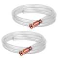 Wadoy Self-Priming Siphon Hose Pump Kit - 6FT 1/2" Valve Liquid Transfer Hose for Gas, Oil, Water, Aquarium, Fuel - Food Grade Silicone Tubing, Universal Fit for Jugs, Barrels, Tanks(2 Pack)