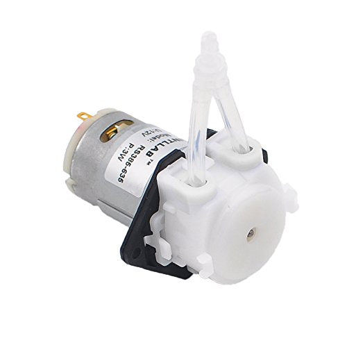 INTLLAB 4pcs/Pack 12V DC DIY Peristaltic Liquid Pump Dosing Pump for Aquarium Lab Analytical, Flow Rate 5~100 mL/min