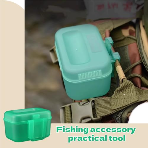 2Pcs Live Baits Container Reliable Portable Breathable Live Bait Bucket Worm Box Fishing Lure Holder for Fishing Activities and Outdoor Recreation