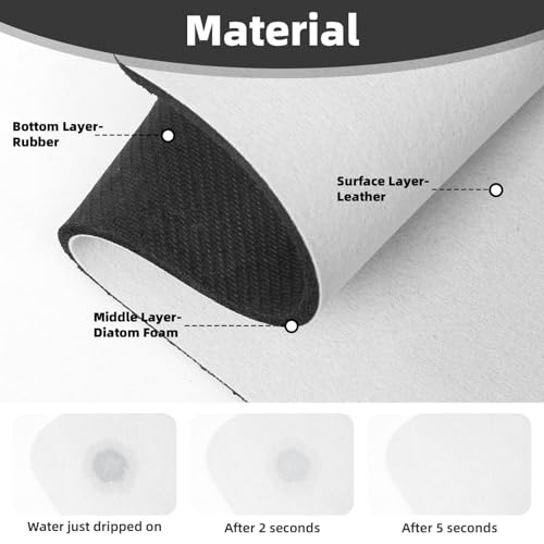 Coral Reef Fish Aquarium Faucet Mat for Kitchen Sink Splash Guard 14×38 CM Super Absorbent Diatomite Faucets Suction Pad Faucet Handle Drip Catcher Tray Dish Drying Mat Housewarming Gift