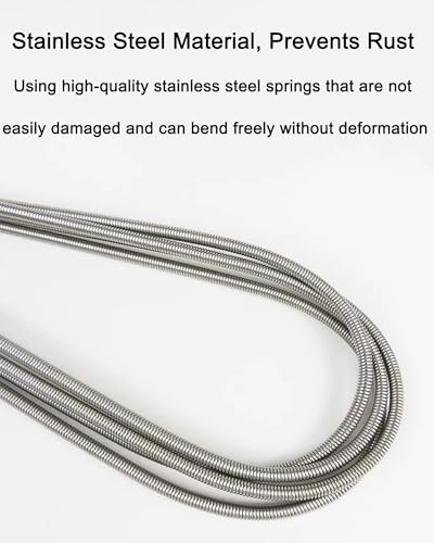 Flexible Long Drain Brush 61in Nylon Cleaner Double Ended Hose Tube Stainless Steel Pipe Brush 10 PCS 8.2in Straw Cleaning Brush - size: 61in