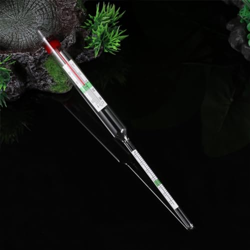 Accurate Fish Tank Hydrometer Aquarium Salt Water Salinimeter Glass Floating Areometer Temperature Reading