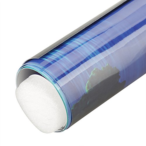 Durable Poster 3D Effect Waterproof Background for Aquarium(91 * 41cm)