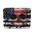 American Flag Skull Travel Trailer Cover Heavy Duty RV Camper Propane Tank Cover Fits 20LB Dual Propane Tanks Easy to Install - color: American Flag Skull, size: Small-Double 20LB