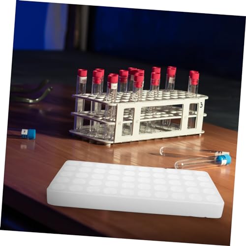HEALLILY 50holes Test Tube Holder Rack Foam Sampling Organizer for Test Tubes Lightweight Design for Easy Storage for Laboratory Use