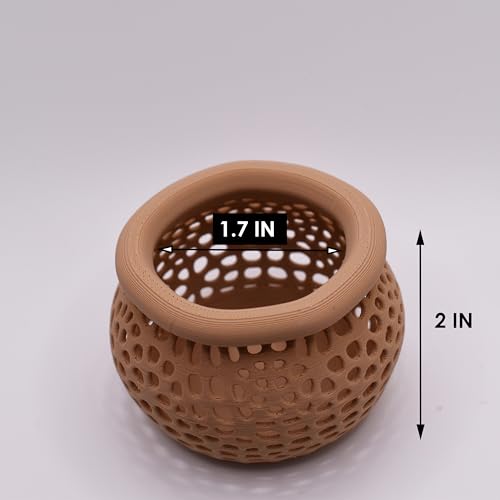 Aquarium Plant Pot Holders, Aquatic Plant Holder, Securely Hold Aquatic Plants, Promoting Healthy Root Growth, Fish Tank Aesthetic (Natural Brown) - color: Natural Brown