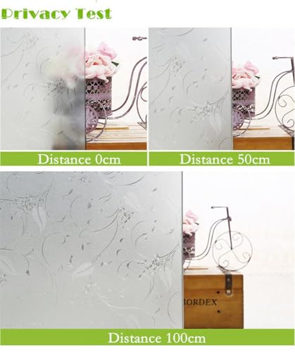 Niviy Static Cling Non-Adhesive Window Film Frosted Glass Bathroom Door Decoration Privacy Covering (17.7"x 78.7", 2Pcs) - color: Pure, size: 17.7" x 78.7", 2Pcs