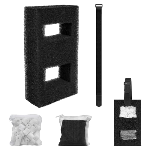 A1376 Aquarium Filter Media Kit for Fluval Spec Betta Evo Flex Series Aquarium Filters Foam Replacement Set Suitable Compatible with Most Standard Aquariums