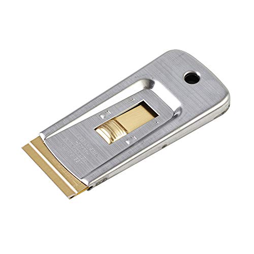 Razor Blade Scraper Tools (Set of 1), Window Scraper, Glass Cooktop Scraper & Paint Scraper, Car Decal, Sticker and Glue Remover Razor Holder with 5 Replaceable Single Edge Blades