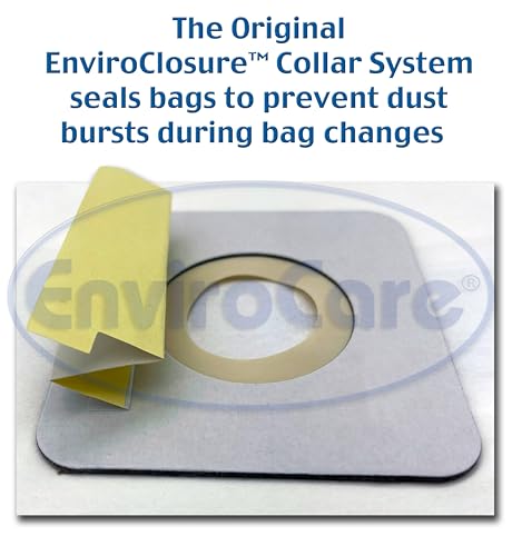 Envirocare Replacement HEPA Filtration Vacuum Cleaner Dust Bags made to fit Riccar Type W Brilliance and Simplicity Synchrony Vacuum Cleaners 6 pack