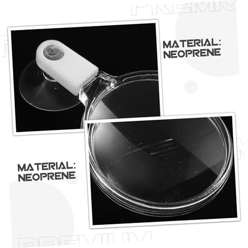 ibasenice Acrylic Aquarium Magnifier with Strong Suction Cup for Fish Tank Viewing Small Animal and Plant Observation Easy Installation Stable Attachment for Betta Fish